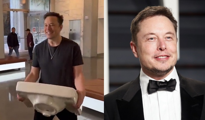 Twitterı satın alan Elon Musk Twitter binasına elinde lavaboyla girerek ne demek istedi?