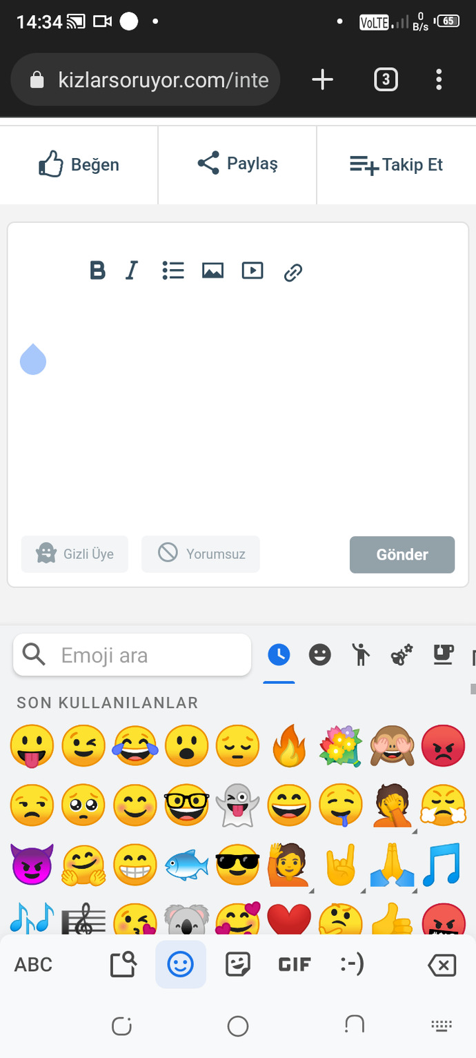 Telefonunuzdaki son 3 emoji ruh halinizi özetliyormuş, sizin son 3 emojiniz nedir?