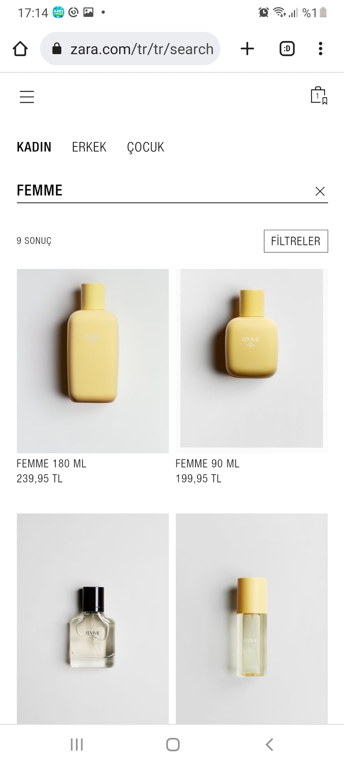 Zara femme parfümlerinden hangisi güzel?
