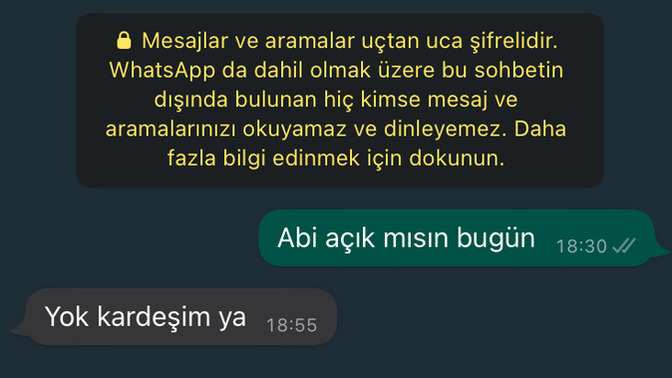 Gün içinde size kaç kişi mesaj atıyor?