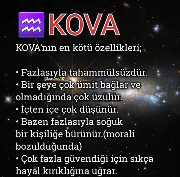 Burcunuzun kötü özellikleri nelerdir?