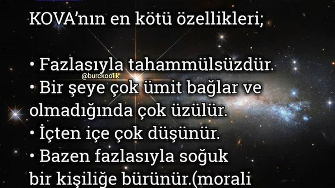 Burcunuzun kötü özellikleri nelerdir?