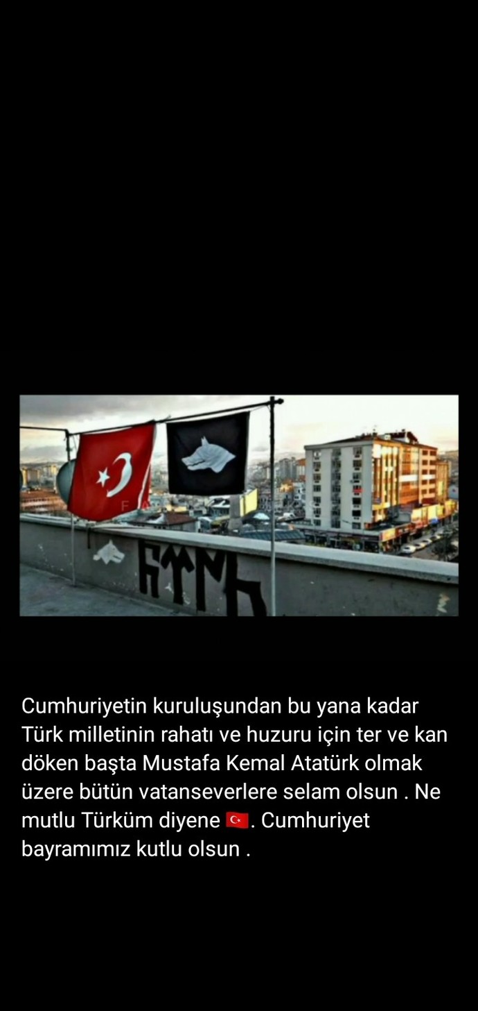 Cumhuriyetimizin 99. yılını kutluyoruz! Neler söylemek istersiniz 🇹🇷?