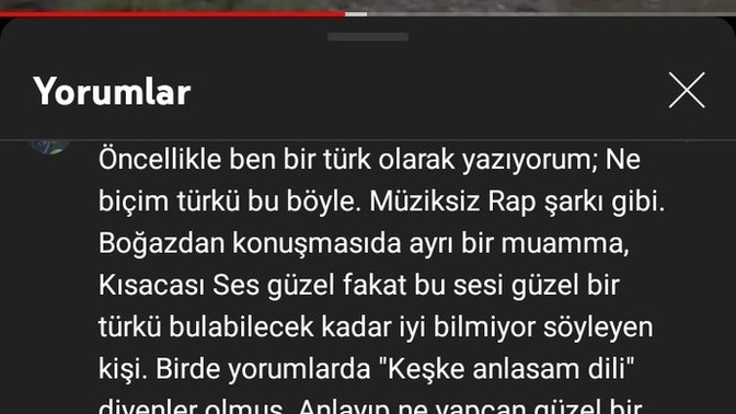 Siz olsanız böyle bir yorum hakkında ne derdiniz?