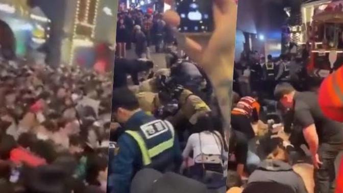 Güney Kore'de, cadılar bayramı kutlamaları esnasında çıkan izdihamda 146 kişi öldü! Korkunç değil mi?