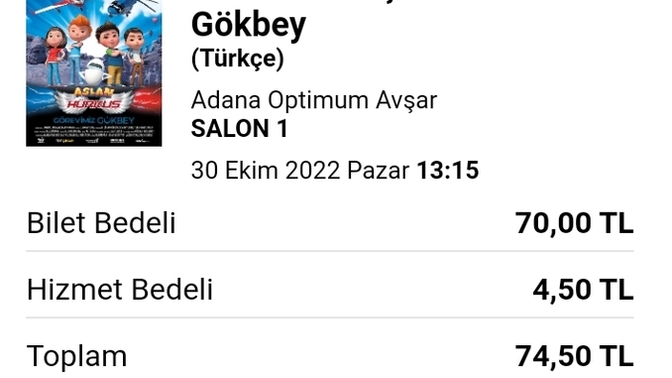 Sinema bileti 70 lira olmuş! Nefes almak bile parayla mı artık?