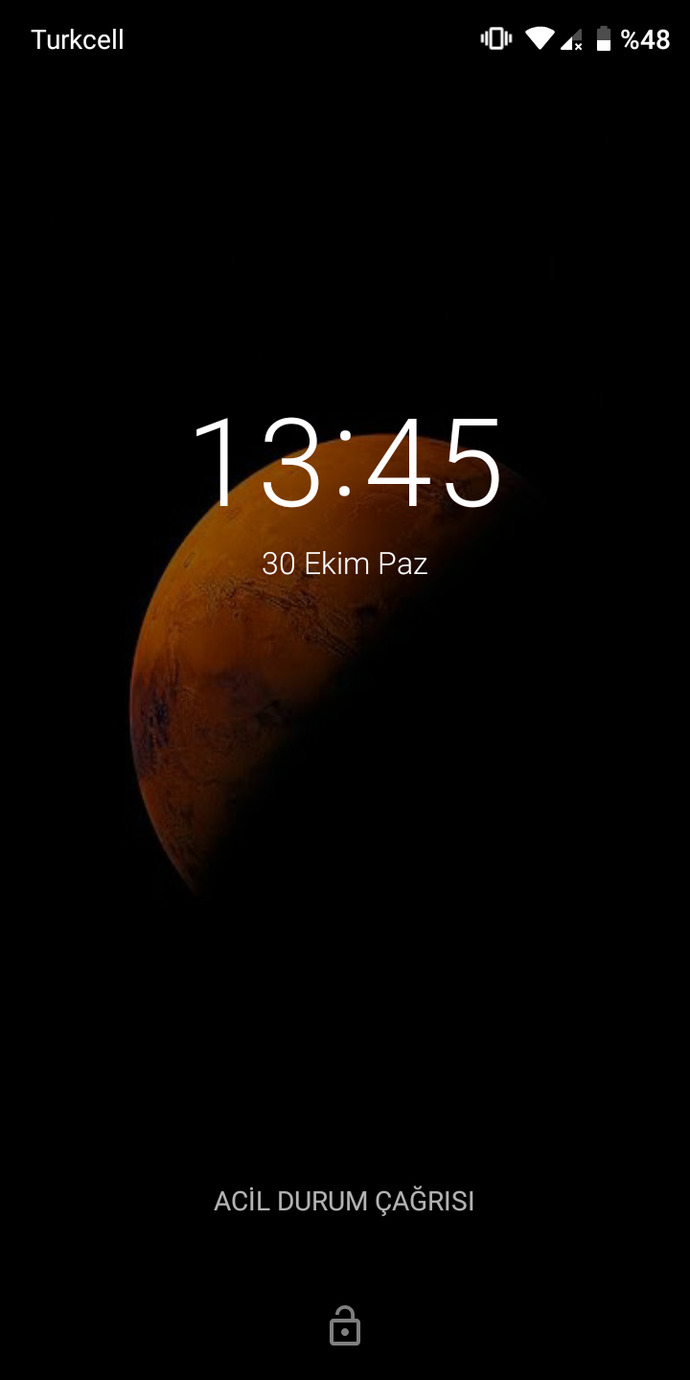 Telefon ana ekran da ne var?