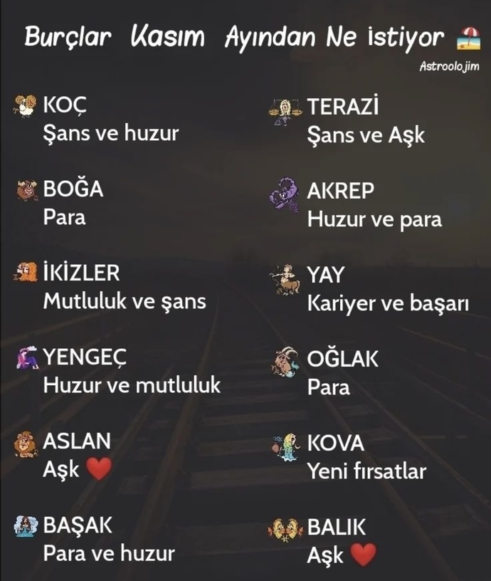 Burcuna göre Kasım ayından ne istiyorsun?