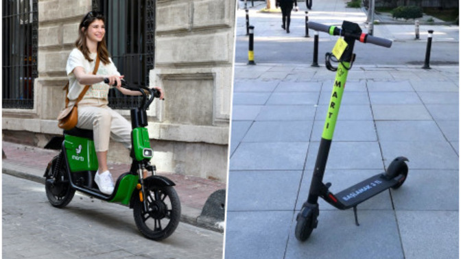 Günümüzde çok popüler olan Martı ya da elektrikli scooter hiç kullanmadım. Siz kullandınız mı?