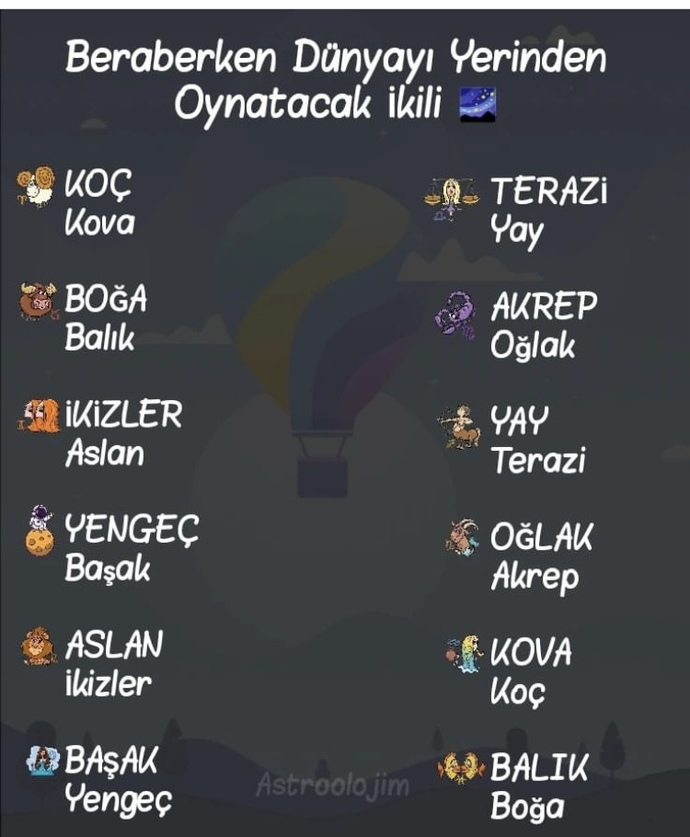 Hangi burçlar beraberken dünyayı yerinden oynatır?