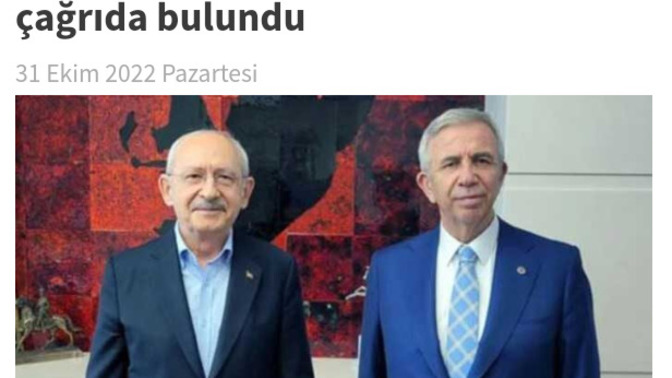 Mansur Yavaş bütün büyükşehirlerde suya %50 indirim yapılsın teklifinde bulunmuş, duydunuz mu?
