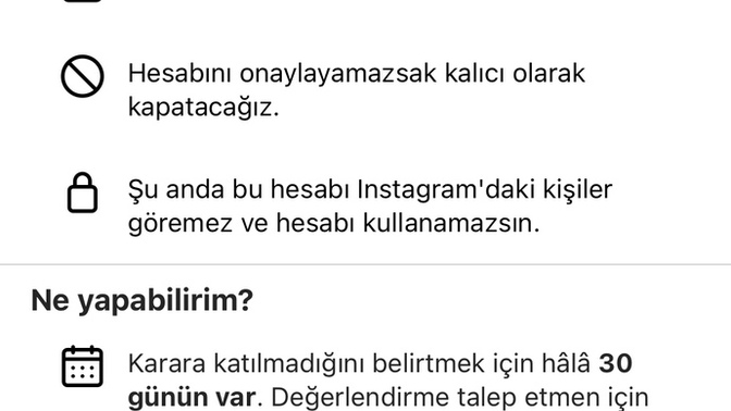 Sizin de Instagram hesabınız askıya alındı mı?