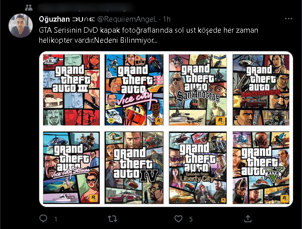 GTA oyunlarının kapak fotoğrafında neden hep helikopter var?