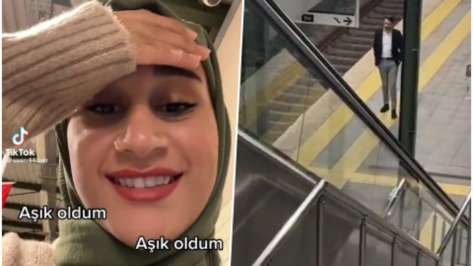 Metroda aşık olduğu adamın videosunu çekip TikTok'a yükledi! Yaptığı tam cezalık değil mi?