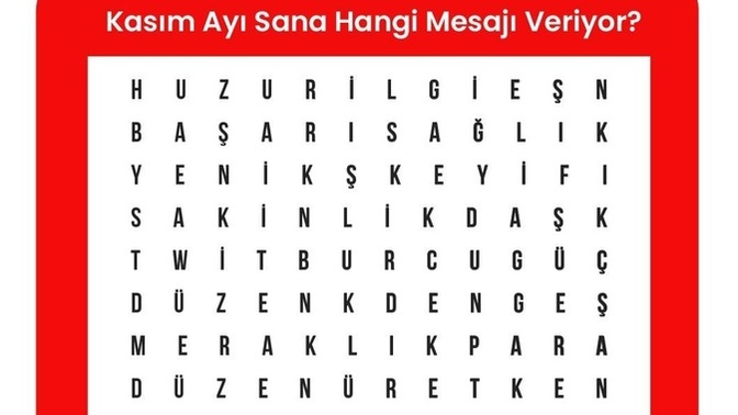 Kasım ayı sana hangi mesajı veriyor?