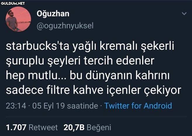 Starbucks içecek önerisi?