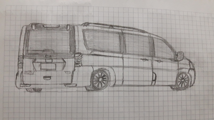 VIP görünümlü güzel hafif ticari araç. (Vito, Caravelle, Trafic, Jumpy tarzı)
