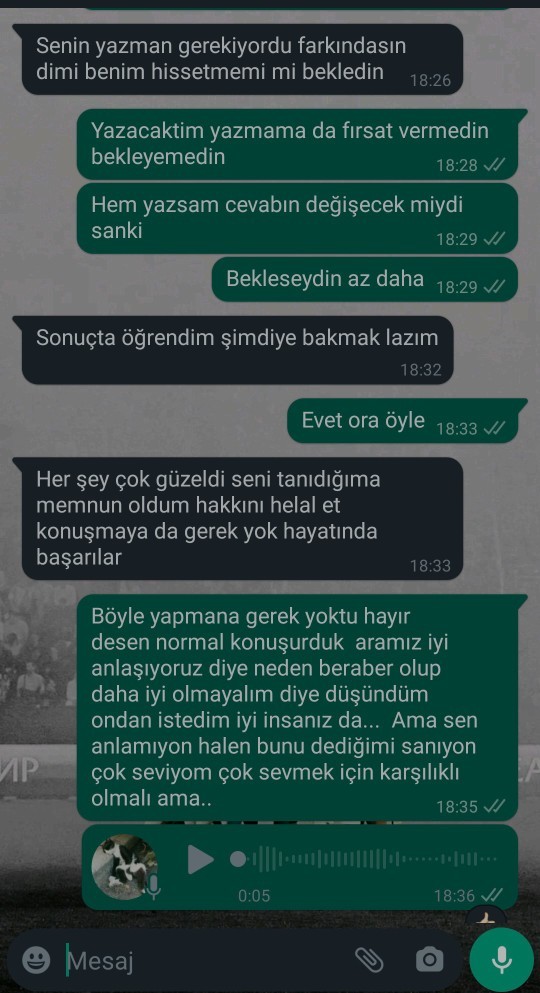 Sizce neden bu şekilde bir mesaj attı durduk yere? Kızlar neden böyle yapıyor?