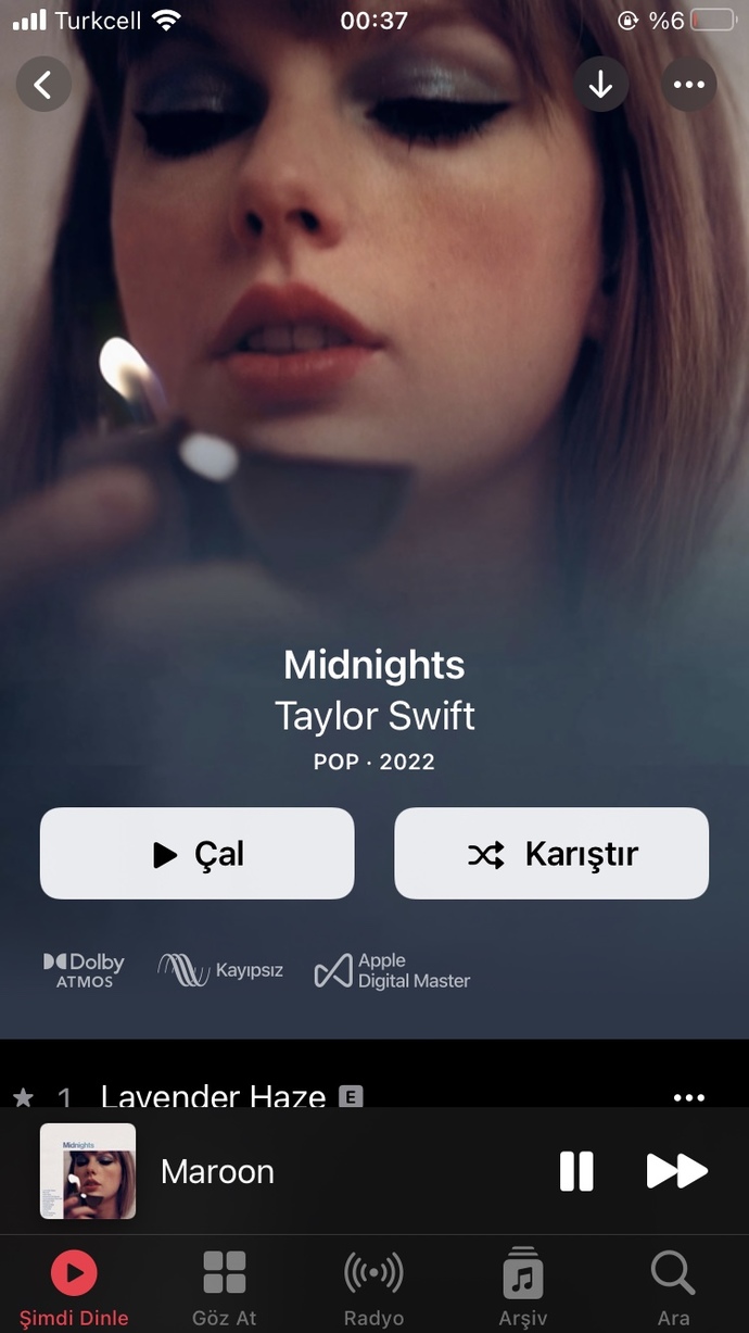 iPhone’un kendi müzik uygulamasında beğendiğim müzikleri nerede görebilirim?
