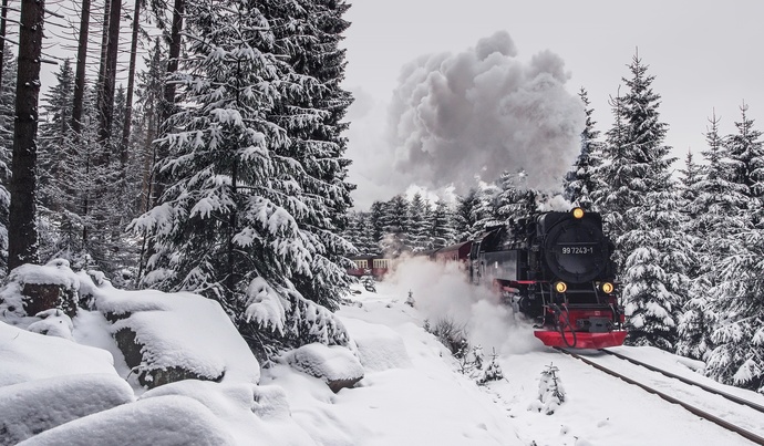 Şu manzarada tren yolculuğu yapmak ister miydiniz?