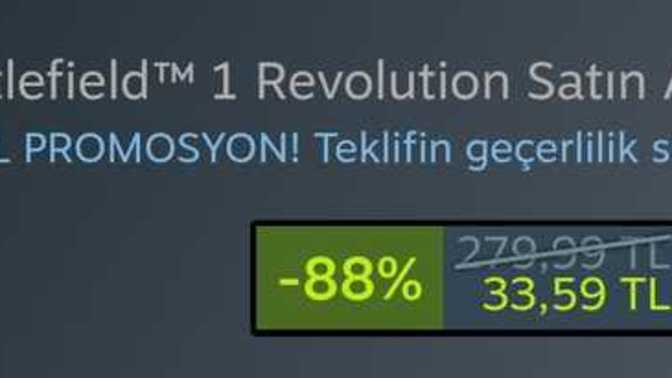 Battlefield 1 280 TL'den 33 TL'ye düşmüş. Oynamayanlara tavsiye eder misiniz?