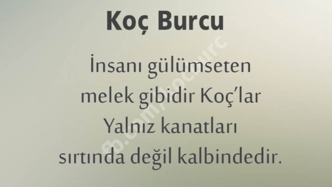 Koç burcunu nasıl bilirsiniz?