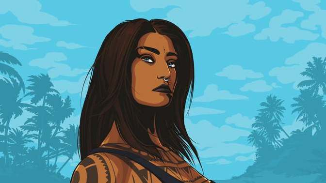 GTA usulü kadın resmi çizdim, artwork nasıl olmuş?