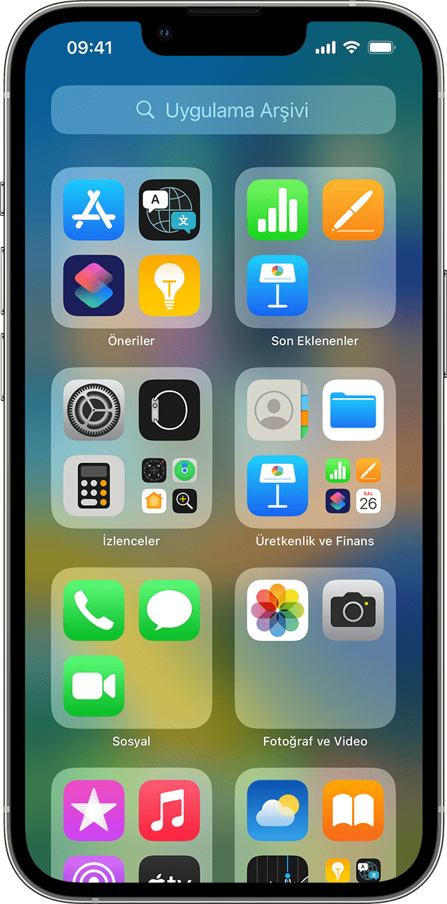 İphone Uygulama Çekmecesi