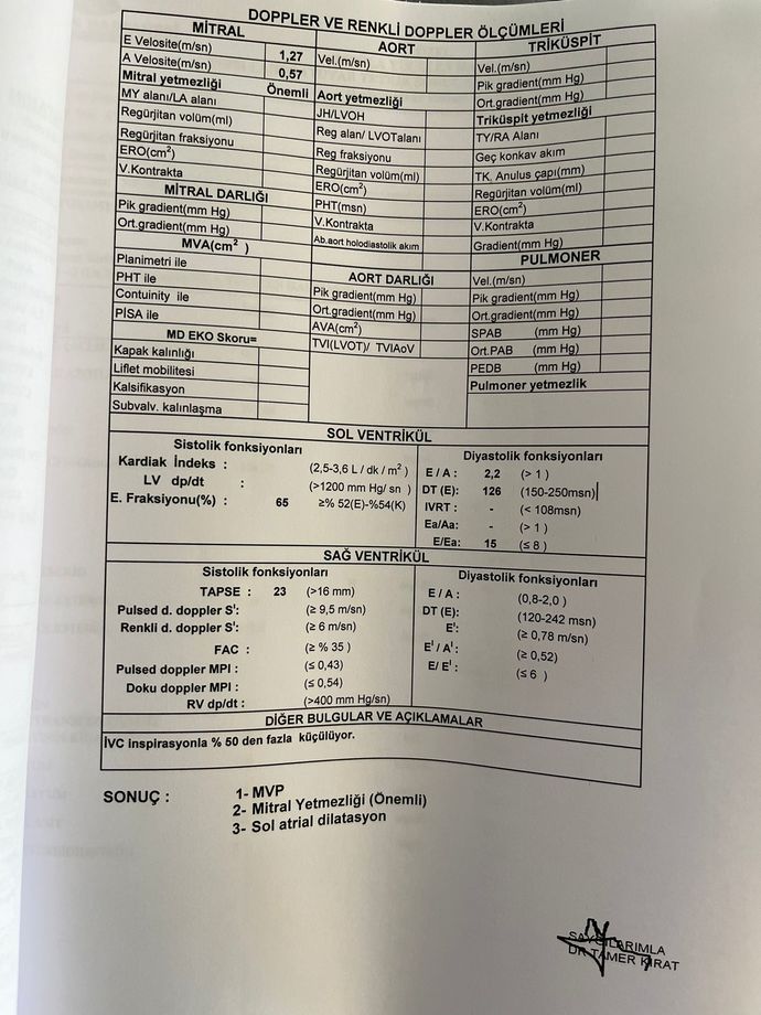 Kalp kapakçığı sıkıntısı olan çokk değerli arkadaşım var?