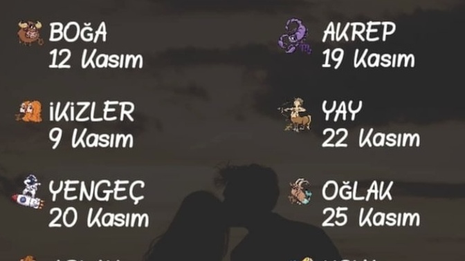 Burçlar için Kasım ayı önemli tarihler nedir?