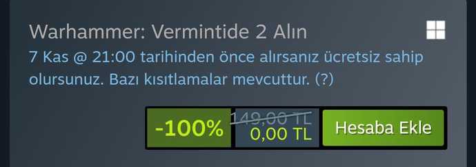149 TLye satılan Warhammer: Vermintide 2 oyunu şu an Steamde ücretsiz! Oynayacaklar kimler?