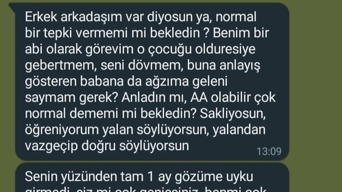 Kız kardeşinin sevgilisi olduğunu öğrenen abinin verdiği tepki hakkında düşünceleriniz nelerdiirir?