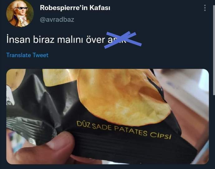 Cips paketinden 1200 $'lık çanta olur mu?