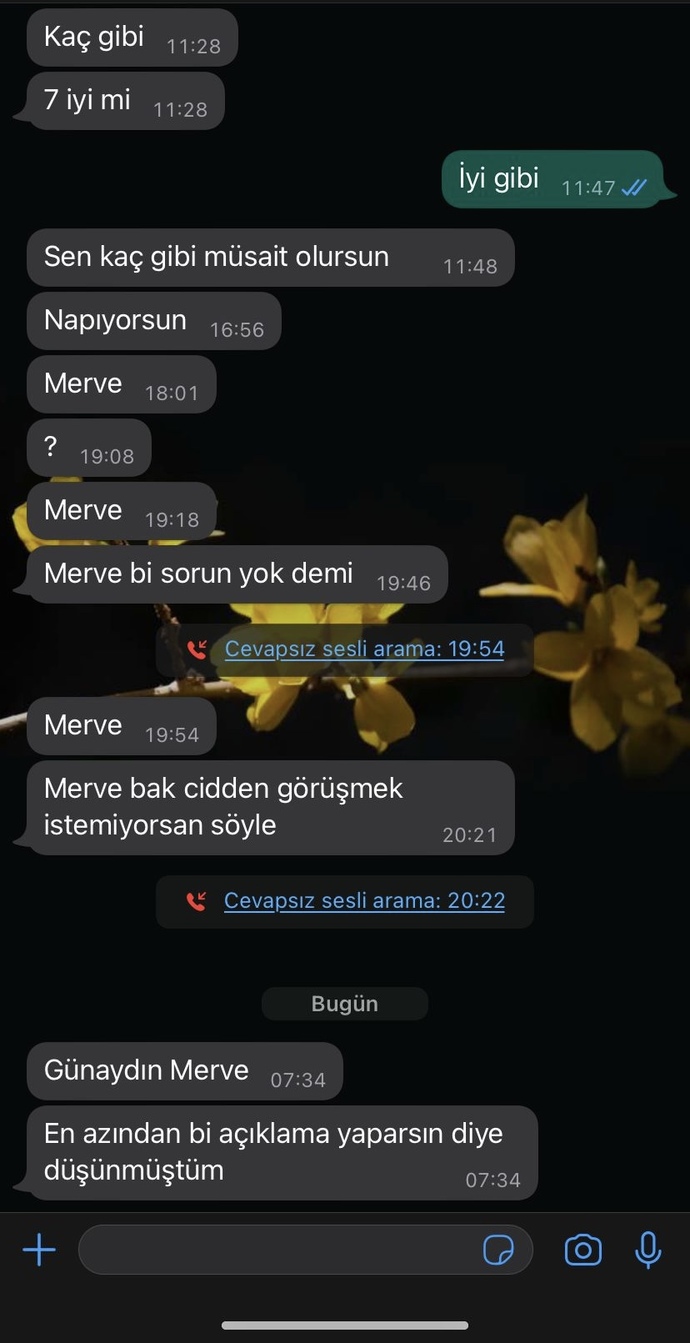 Beni görmek istemesinin sebebi ne olabilir?