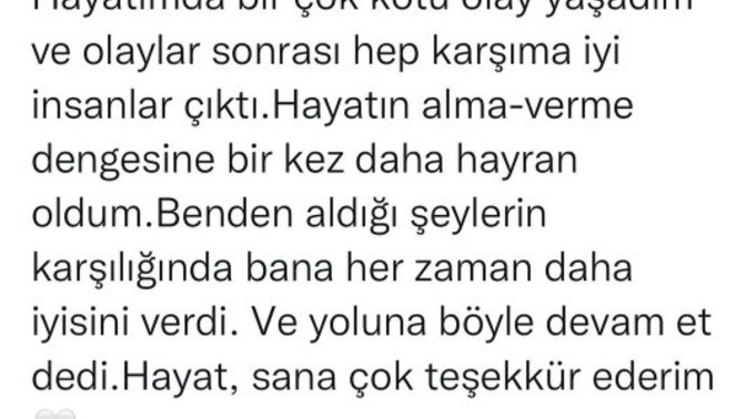 Hayatın alma-verme dengesine inanıyor musunuz?