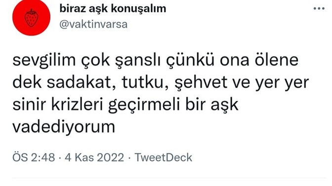 Hayatınıza girecek olan kişiye ne vadediyorsunuz?