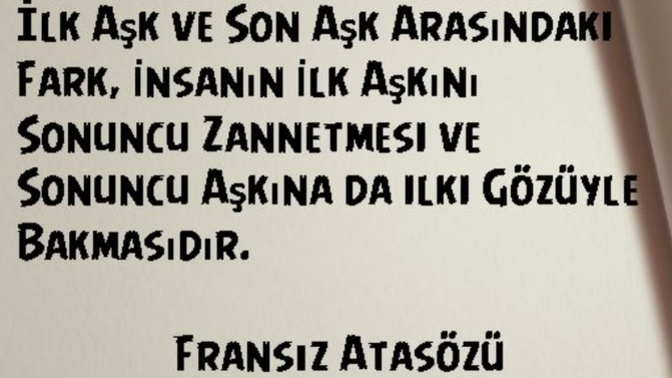 Sadece 2 seçeneğiniz olsa hangisini tercih edersiniz? İlk aşkınız mı, yoksa son aşkınız mı? Neden?
