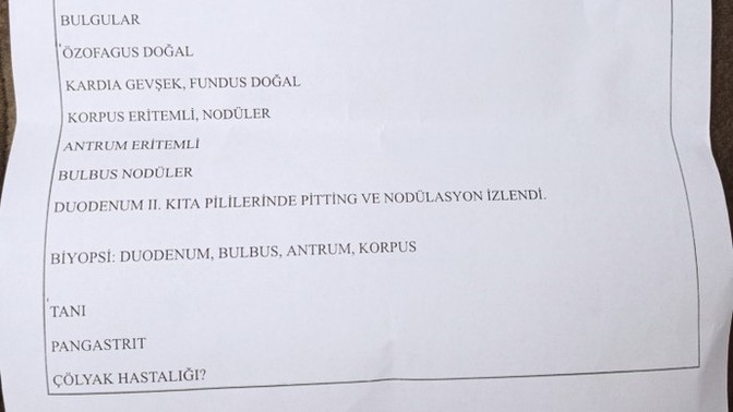 Çölyak testi sonucum ne?