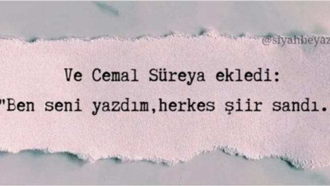 Hiç adınıza şiir yazan birisi oldu mu?