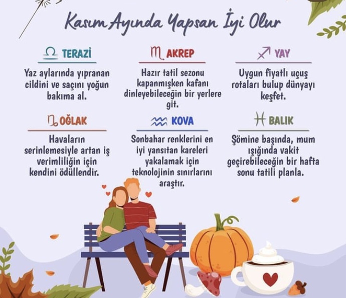 Kasım ayında burçlar ne yapmalı?
