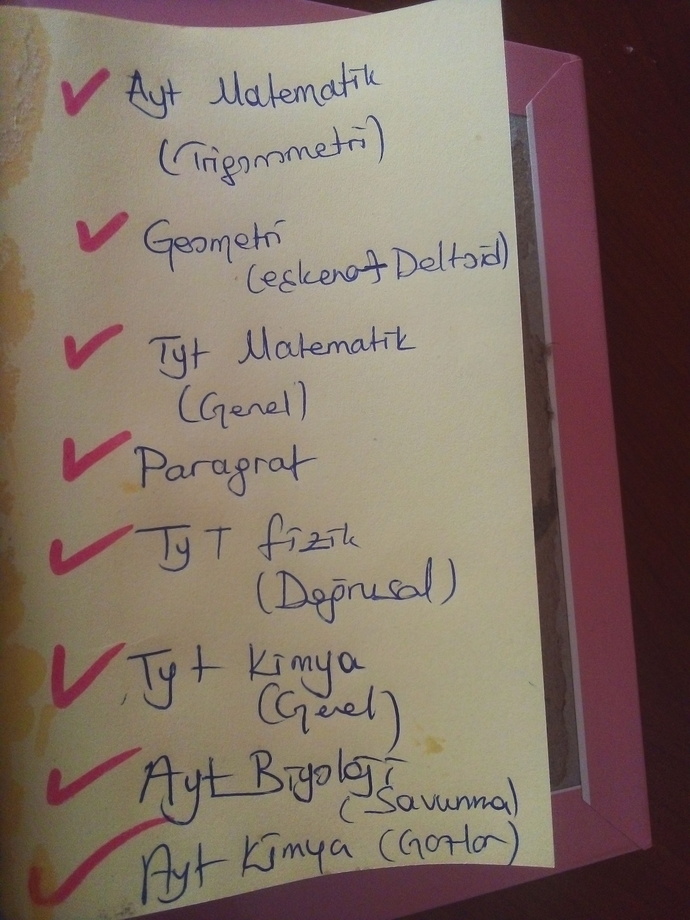 14 saatlik çalışma programım nasıl?