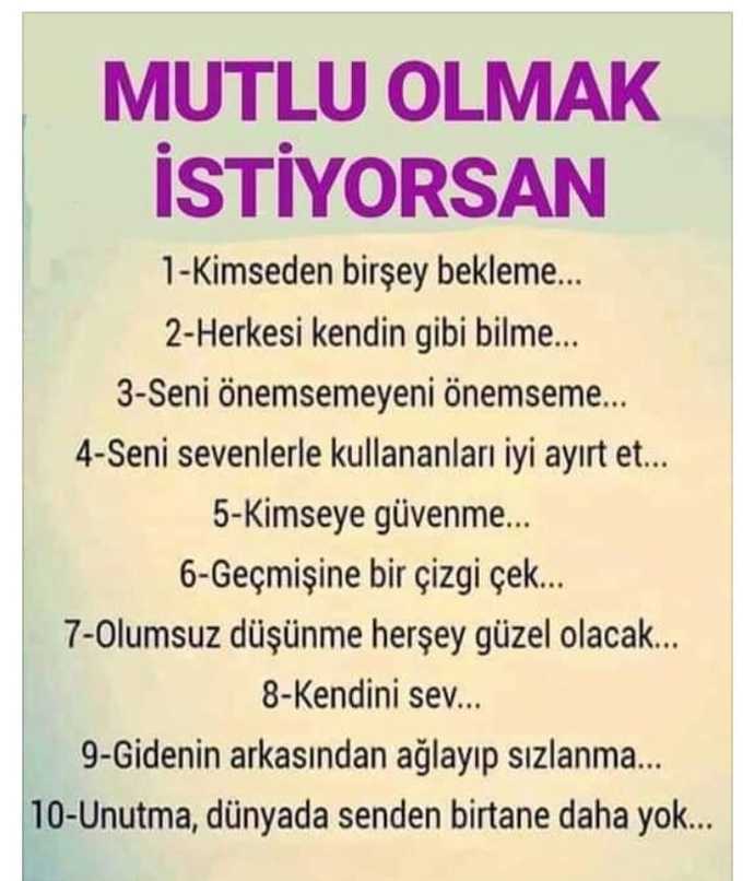 Mutlu musun, peki mutluluğun formülü ne?