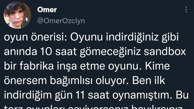 Bize önereceğiniz oyunlar var mı?