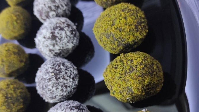 Kahve yanı için yaptığım trufflar nasıl olmuş? Sever misiniz?