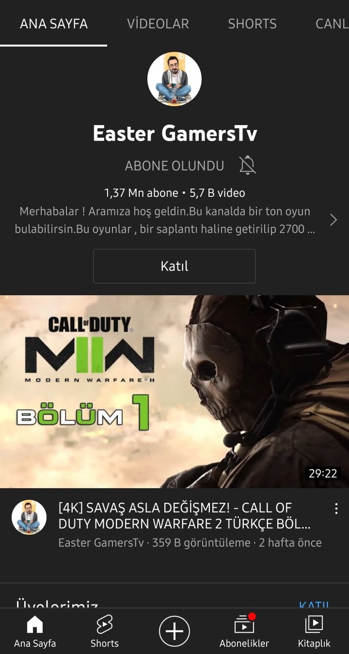 EasterGamersTv Kanalını Biliyor musunuz? Videolarını İzlediniz mi? Nasıl Bir kanal sizce🎮?