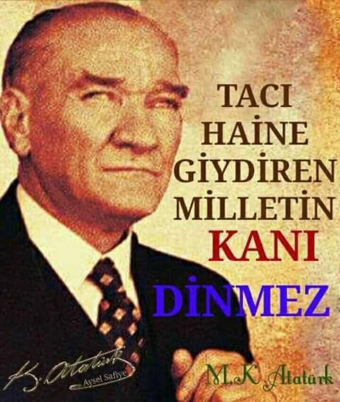 İzin silinmez! #Atamİzindeyiz etiketiyle, en sevdiğiniz Atatürk sözünü paylaşır mısınız🇹🇷?