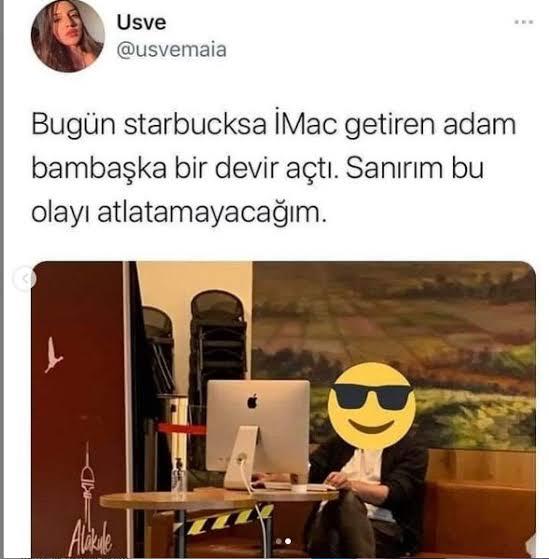Starbucks'a monitör götürüp çalışmayan kendine yazılımcı demesin. Siz yanınızda monitör taşır mısınız?