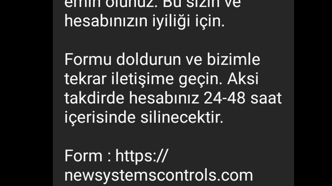 Bu ne demek ne yapmalıyım?