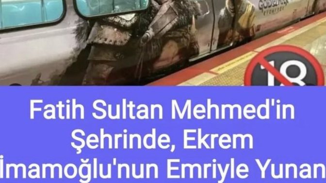 İstanbul M2 metrosundaki God of War reklamı için Ekrem İmamoğlu'na Yunan sever tepkisi! Komedi değil mi?
