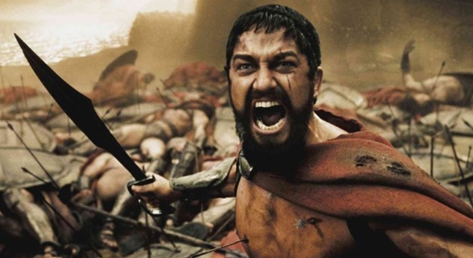 300 Spartalı iyi bir örnek bence...